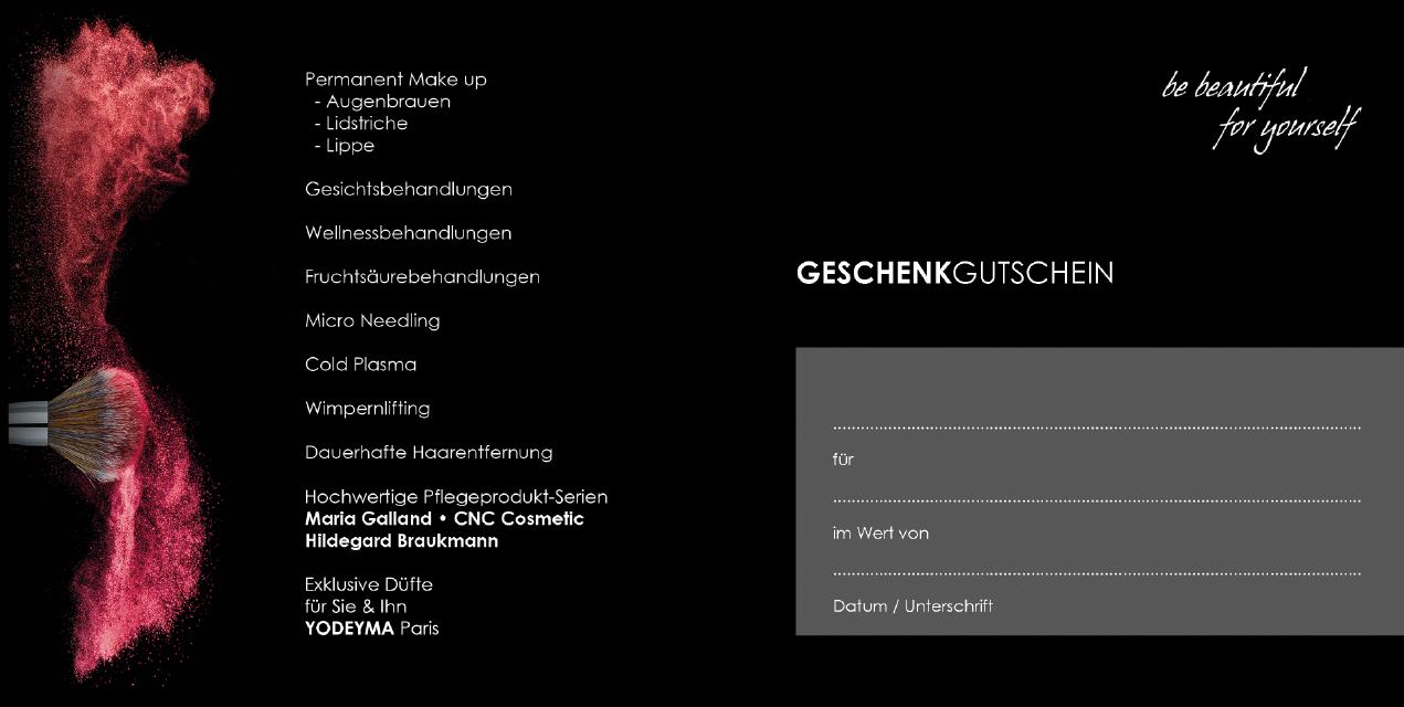 Gutschein Innenansicht